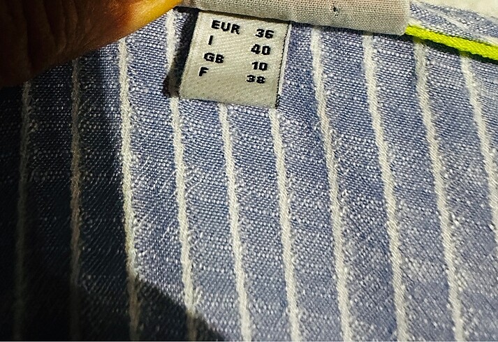 Çizgili  bluz - Görsel 4