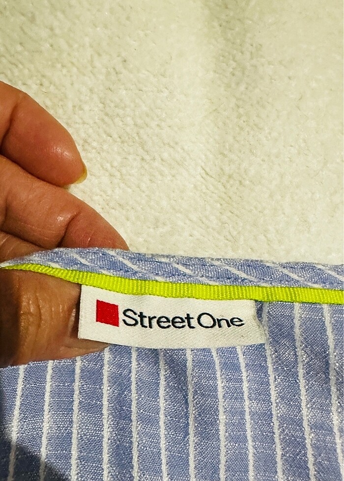 Çizgili  bluz - Görsel 3