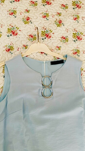 Mavi halkalı elbise - Görsel 6