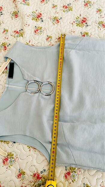 Mavi halkalı elbise - Görsel 5