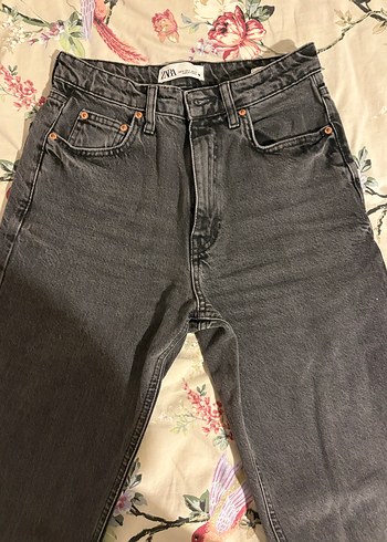 Gri Mom Fit Jean - Görsel 2