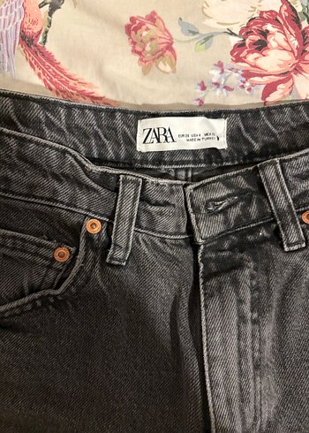 Gri Mom Fit Jean - Görsel 3