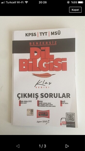 Dil Bilgisi Çıkmış sorular TYT YGS ÖSS KPSS MSÜ