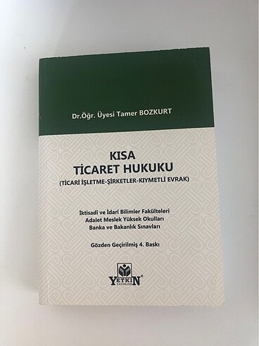 Kısa Ticaret Hukuku