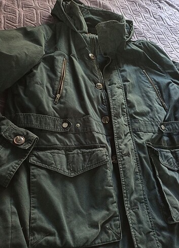 Mavi erkek parka 