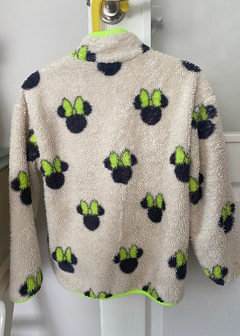 Çocuk Gri Peluş Sweatshirt - Görsel 2