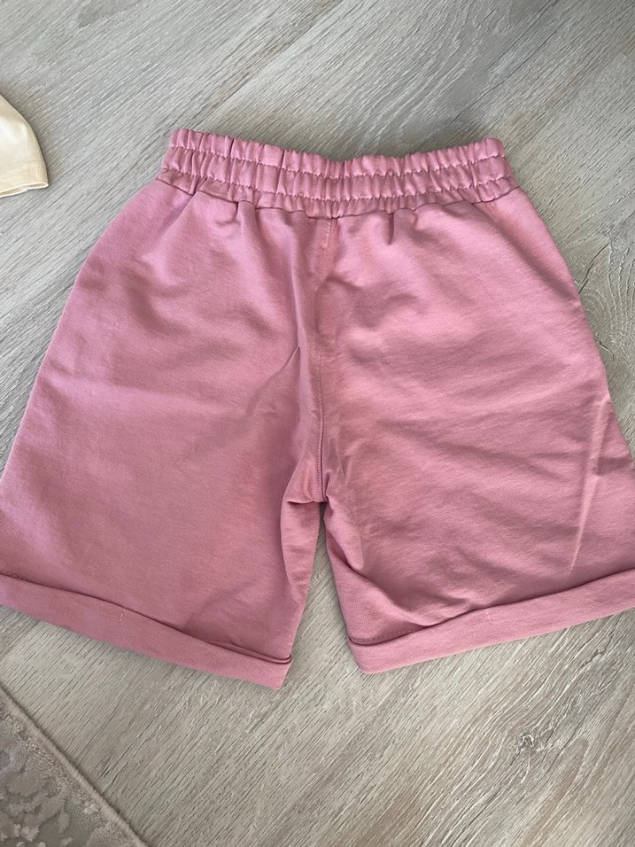 Pembe Baskılı Kolsuz çocuk Kız Takımı - Görsel 3