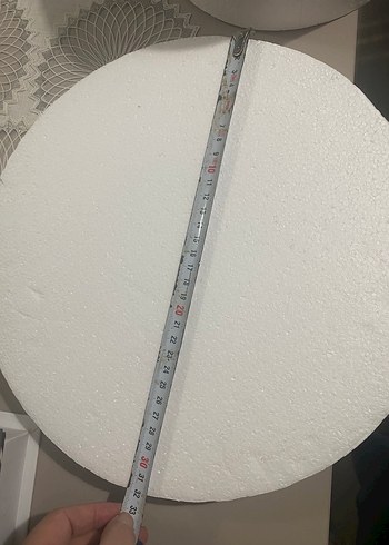 21 cm maket köpük pasta straforu - Görsel 2