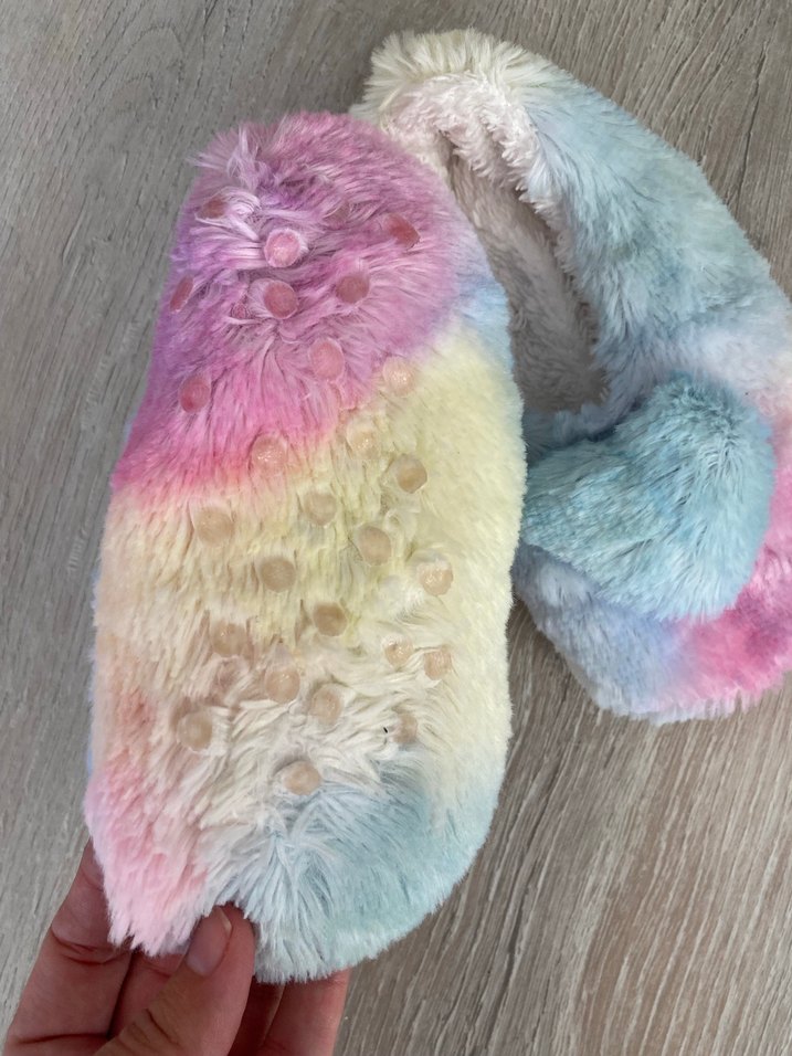 Kızlar İçin Çok Renkli Peluş Ev Terliği - Görsel 2