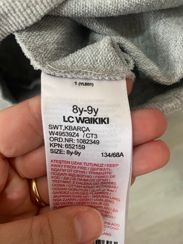 Gri kız çocuk Fermuarlı Sweatshirt - Görsel 3