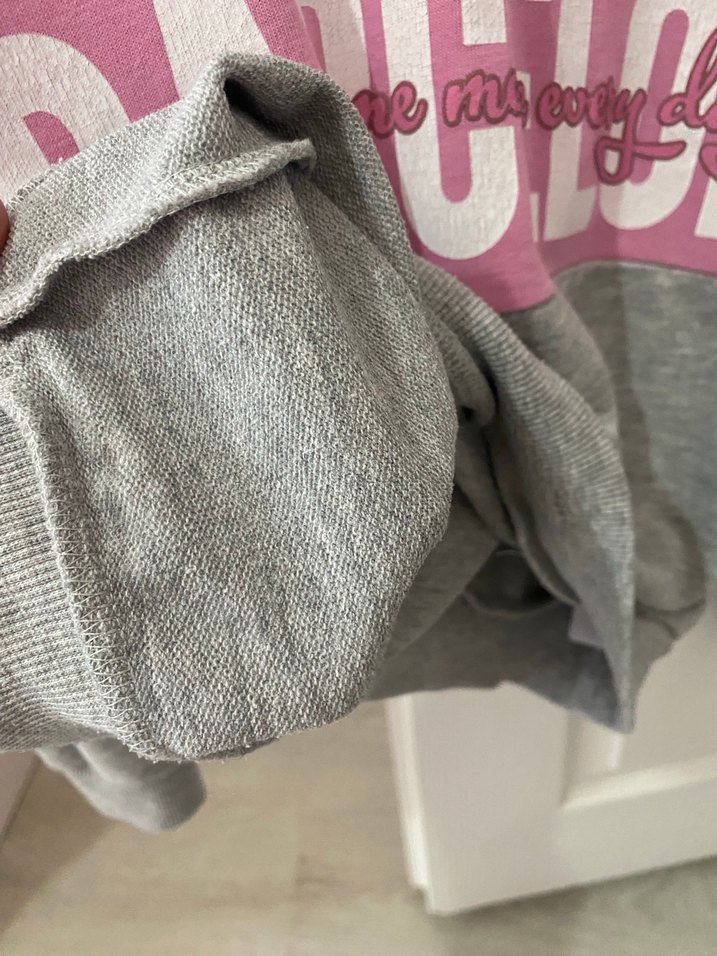 Gri kız çocuk Fermuarlı Sweatshirt - Görsel 4