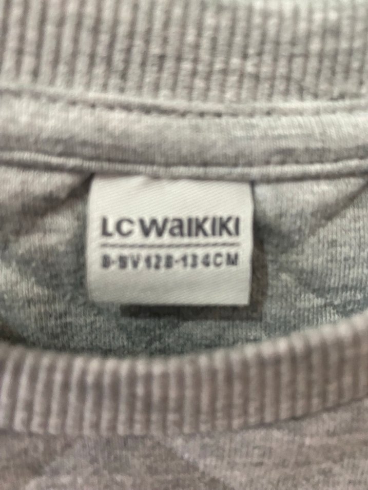 Kız Çocuk Gri Pamuklu Sweatshirt - Görsel 3