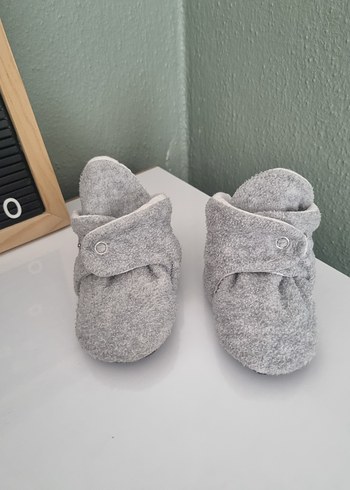 Gri unisex bebek Sıcak Terlikler12 18 ay panduf