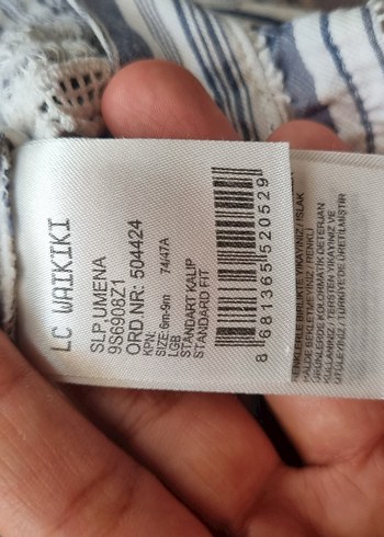 6-9 Ay Beden gri Renk Kız Çocuk Nakışlı Gri Bol Kesim Tulum