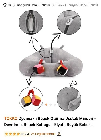  Beden Bebek oturma destek minderi
