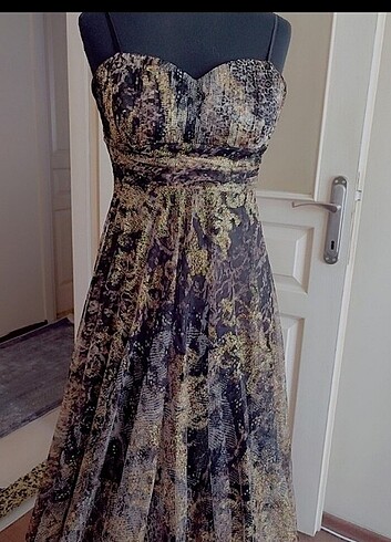 Kloş tül abiye elbise - Görsel 4