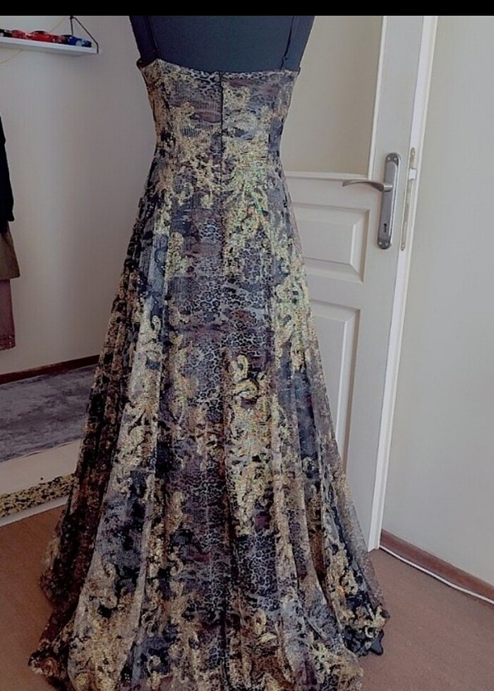 Kloş tül abiye elbise - Görsel 3