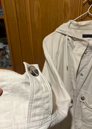 Mavi Jeans Bej Düğmeli Kadın Keten Ceket