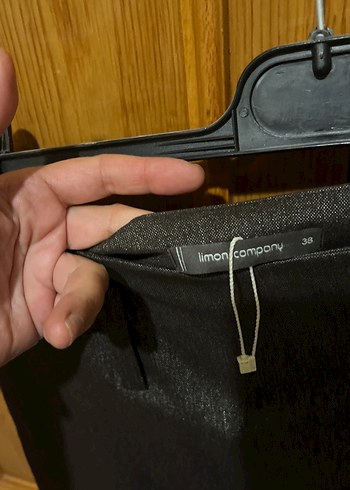 Kahverengi Pilili Midi Etek - Görsel 4