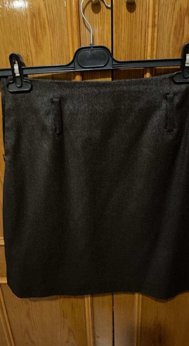 Kahverengi Pilili Midi Etek - Görsel 3