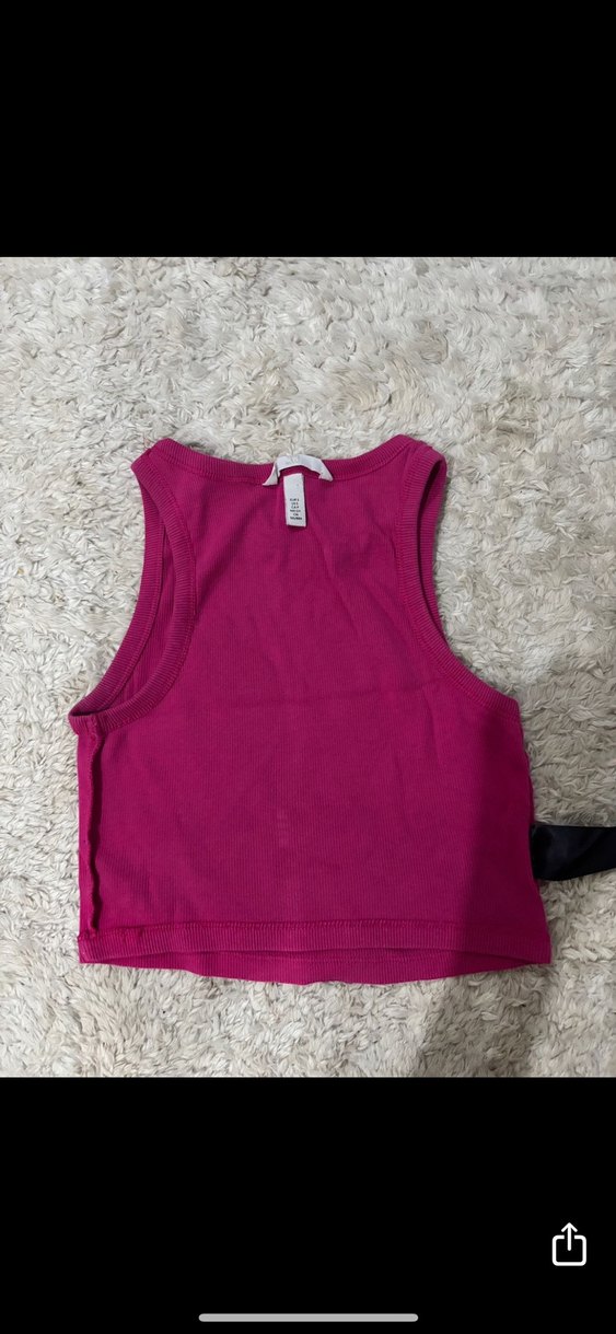 Kız Çocuk Kolsuz Pembe Yüksek Yaka Atlet - Görsel 2