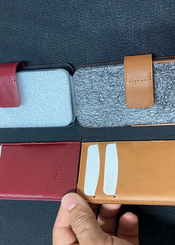 İPhone SE 1. Nesil Deri Cüzdan - Tokalı, Minimalist - Görsel 2