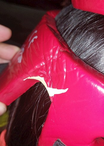 Daedo Kırmızı Plastik Sporcu Kaskı - Görsel 2