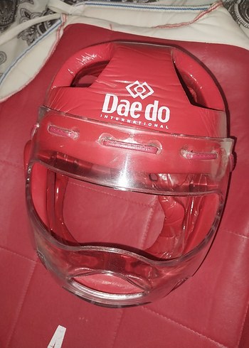 Daedo Kırmızı Plastik Sporcu Kaskı - Görsel 3