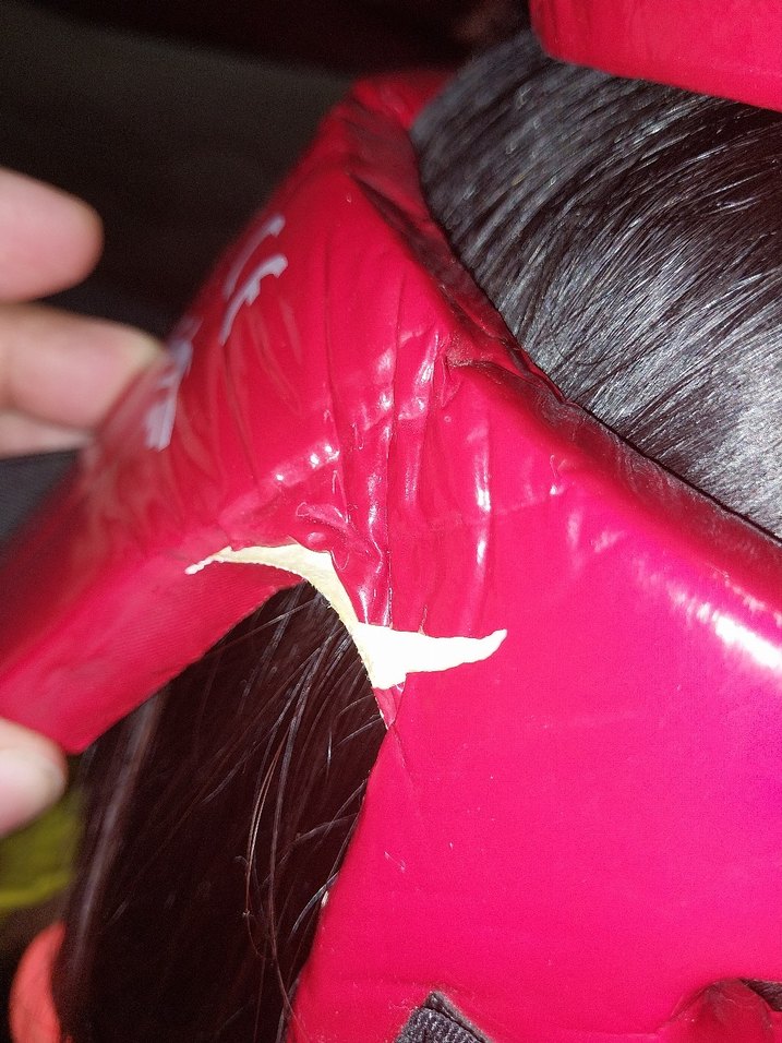 Daedo Kırmızı Plastik Sporcu Kaskı - Görsel 2