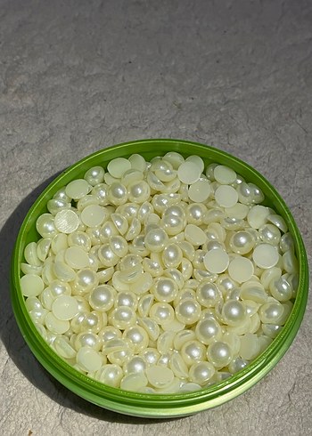 Beyaz Yarım İnci Boncuk - Görsel 2