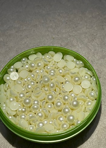 Beyaz Yarım İnci Boncuk - Görsel 3