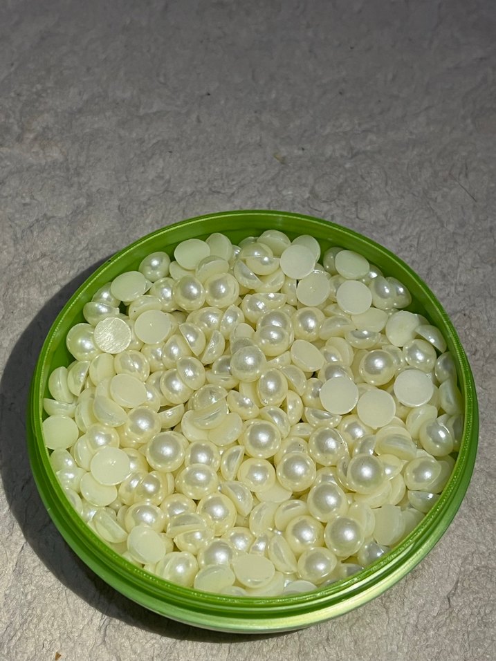 Beyaz Yarım İnci Boncuk - Görsel 2