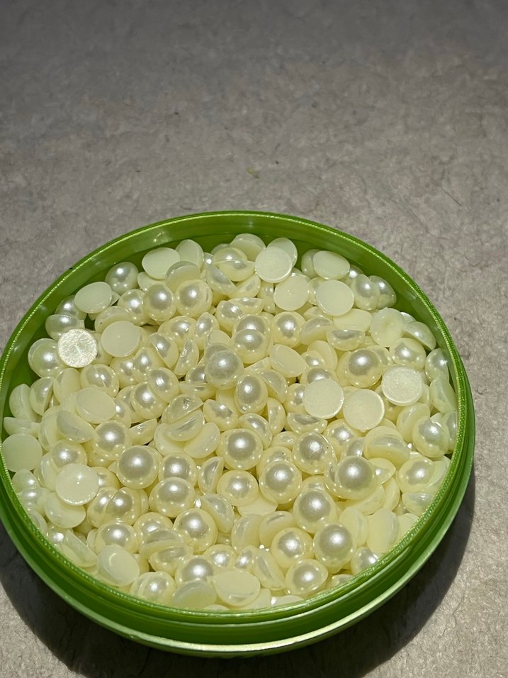 Beyaz Yarım İnci Boncuk - Görsel 3