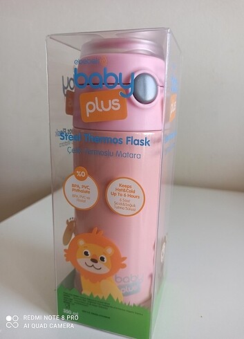 Diğer BABY PLUS PİPETLİ ÇELİK MATARA