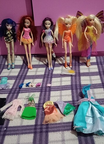 Toplu Winx club bebekleri 