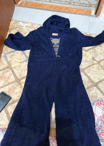 Lacivert Nakışlı Erkek Bebek Tulum - Görsel 2