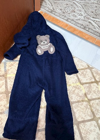 Lacivert Nakışlı Erkek Bebek Tulum - Görsel 3