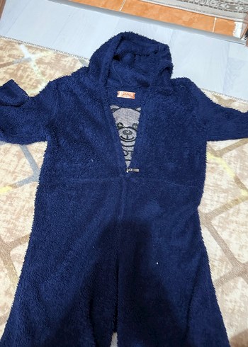 Lacivert Nakışlı Erkek Bebek Tulum - Görsel 4