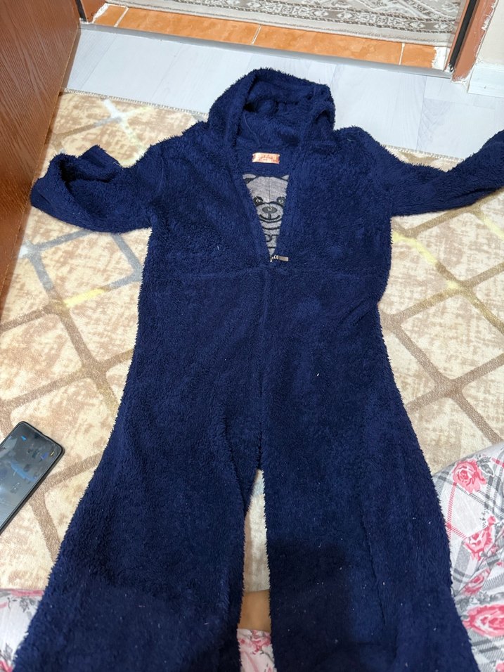 Lacivert Nakışlı Erkek Bebek Tulum - Görsel 2