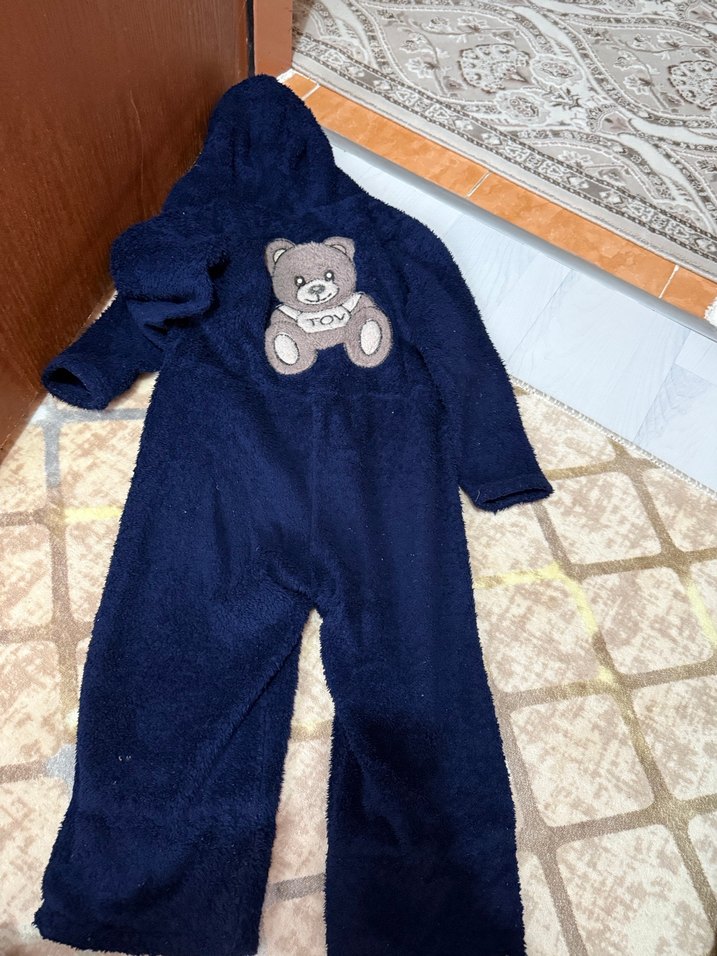 Lacivert Nakışlı Erkek Bebek Tulum - Görsel 3