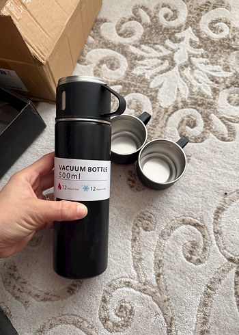 Siyah Termos Seti - Görsel 7