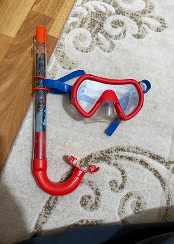 Kırmızı Mini Yüzücü Maskesi ve Şnorkel - Görsel 2