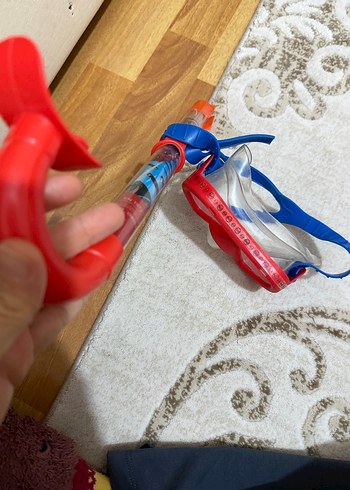 Kırmızı Mini Yüzücü Maskesi ve Şnorkel - Görsel 4