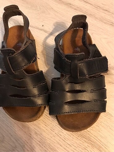 Nubebe Nubebe Mantar Taban Deri Sandalet
