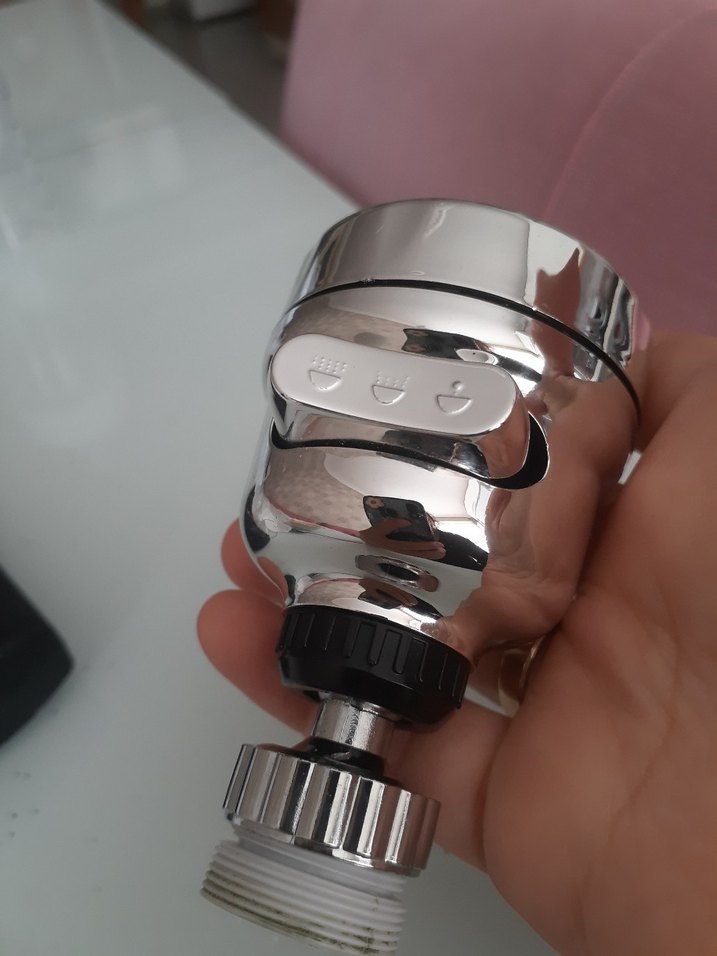 krom Metal Musluk Başlığı - Görsel 2