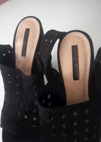 Tokalı Siyah Blok Topuklu Kadın Ayakkabı - Görsel 4