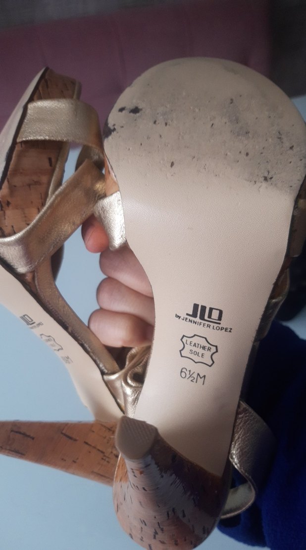 Bej Parlak Platform Topuklu Kadın Abiye Ayakkabı - Görsel 5