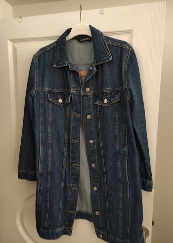 LC Waikiki Düğmeli Lacivert Kadın Denim Ceket