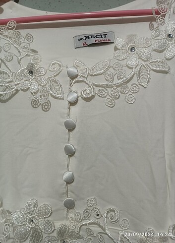 xl Beden beyaz Renk Lohusa pijama takımı