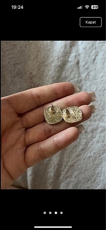 Beden Küpe siyah gold